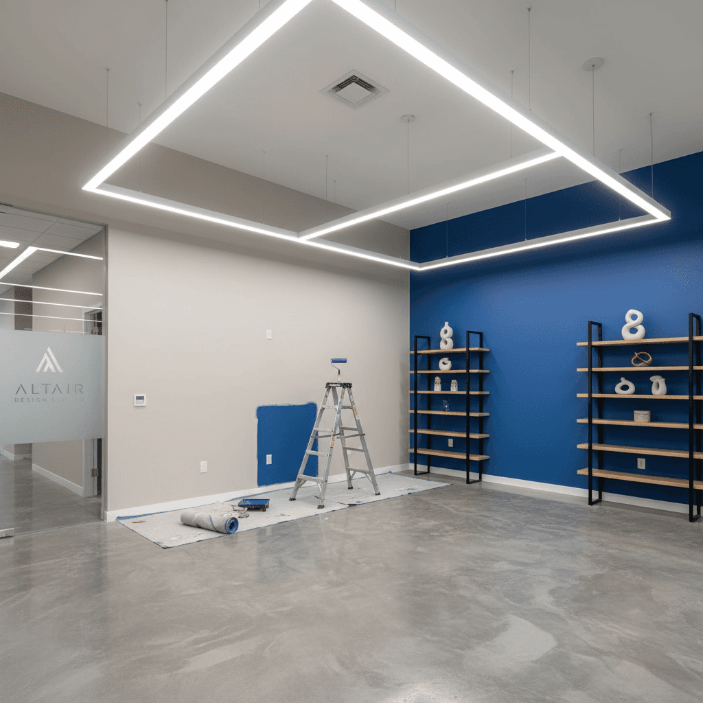 Commercial space with professional paint finish